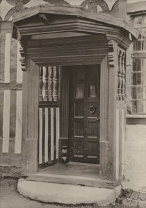 Doorway, The Middle House, Mayfield, Sussex (foto a p/b)