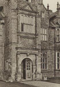 Porta, A Porta Sul, Wakehurst Place, Sussex (foto a p/b) de William Galsworthy Davie