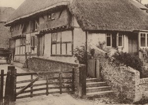 Farm House, Bury, West Sussex (fotografia a preto e branco) de William Galsworthy Davie