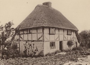 Rose Cottage, Pulborough, West Sussex (fotografia a preto e branco) de William Galsworthy Davie