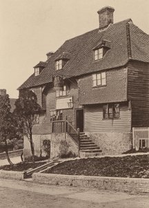 Pousada Seven Stars, Robertsbridge, Sussex (fotografia a preto e branco) de William Galsworthy Davie