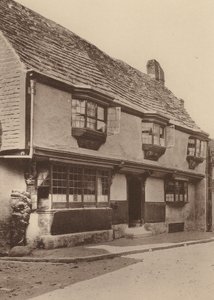 Star Inn, Alfriston, Sussex (fotografia a preto e branco) de William Galsworthy Davie