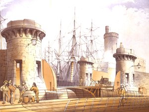 Portões da doca de Stanley, 1864