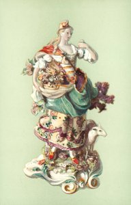 Figura de uma Pastorinha, Chelsea (cor litho)