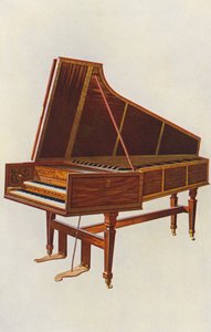 Instrumentos musicais: Cravo Imperatriz (litografia a cores)