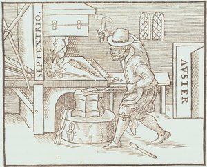 Forjando um ímã, de De Magnete de William Gilbert