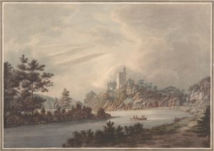 Paisagem, Castelo junto a um rio