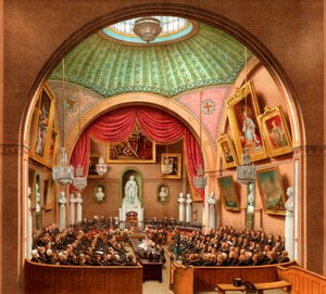 Câmara do Conselho, Guildhall, cidade de Londres, 1886.