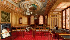 A sala do tribunal de Aldermens, Guildhall, cidade de Londres, 1886.