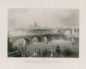 Visão geral de Londres de William H. Bartlett