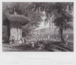 Istenia, perto de Therapia (gravura) de William H. Bartlett