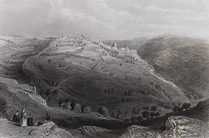 Monte Leão, Jerusalém, da Colina do Conselho do Mal