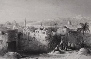 Piscina de Hezekiah, Jerusalém (gravura)
