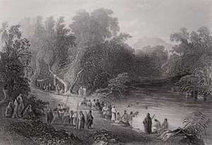 O rio Jordão, Banho Grego (gravura)