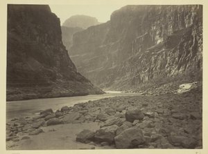 Rio Colorado, boca de Kanab Wash, olhando para oeste de William H. Bell