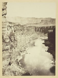 Grand Canon, Rio Colorado, Perto de Paria Creek, Looking West, 1872. de William H. Bell