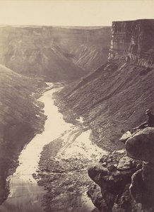Grand Canyon, Rio Colorado, Perto de Paria Creek, Looking West, 1872.