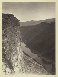 Grand Cañon, Rio Colorado, Perto de Paria Creek, Looking East, 1872.