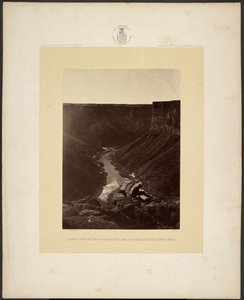 Grand Cañon do rio Colorado, boca de Kanab Wash, olhando para oeste de William H. Bell