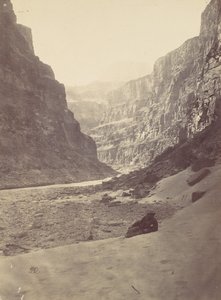 Grand Cañon of the Colorado River, Mouth of Kanab Wash, olhando para Oeste, 1872. de William H. Bell