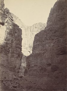 Paredes de calcário, Kanab Wash, Rio Colorado, 1872.