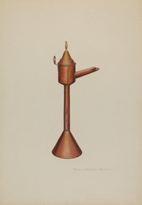 Whale Oil Lamp, c. 1938.