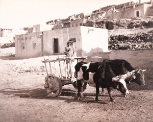 A Antiga Carreta, Laguna, Novo México de William H. Jackson