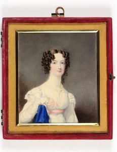 Uma jovem senhora chamada filha do 4º Duque de Portland (esmalte) de William H. Patten