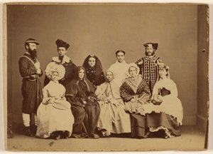 Foto do baile de máscaras 18 de fevereiro de 1868 - Friendship Hall Phila. de William H. Rhoades