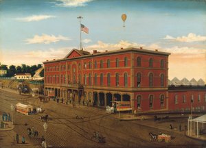 O Depósito Ferroviário da Terceira Avenida, ca. 1859-60. de William H Schenck