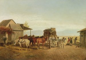Stagecoach da Califórnia, 1875 de William Hahn
