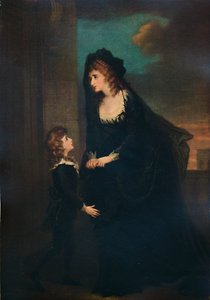 Siddons e seu filho na tragédia de Isabella, 1784, 1935 de William Hamilton