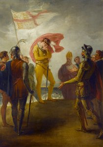 A aterrissagem de Richard II em Milford Haven, c.1793-1800 de William Hamilton