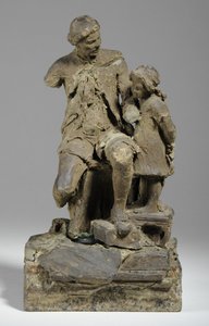 Maquete para Joshua Reynolds com Criança (plasticina)