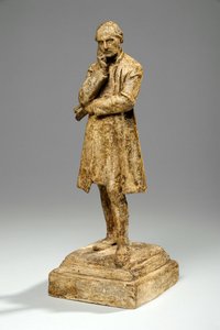Maquete para William Conyngham, 4º Barão Plunket, Arcebispo de Dublin, c.1905 (gesso) de William Hamo Thornycroft