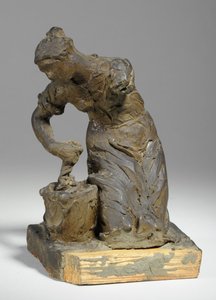Maquete para figura de lavadeira (plasticina)