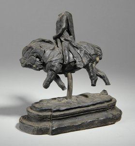 Maquete para uma estátua equestre de Eduardo I, c.1893 (plasticina) de William Hamo Thornycroft