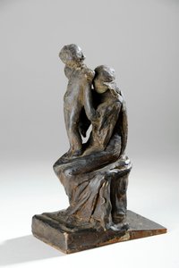 Maquete para as Figuras de Mãe e Criança (plasticina)