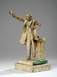 Maquete para a estátua de William Ewart Gladstone on the Strand, Londres, c.1905 (gesso) de William Hamo Thornycroft