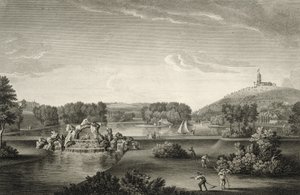 West Wycombe Park, gravado por William Woollett (1735-85) de William Hannan