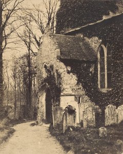 Church Porch, Earlham, perto de Norwich, 1857. de William Harcourt Ranking