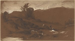 Figuras em uma paisagem de William Hart