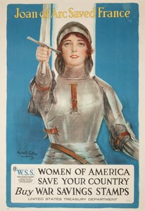 Joana do arco salvou a França, mulheres da América salvar seu país, c.1918
