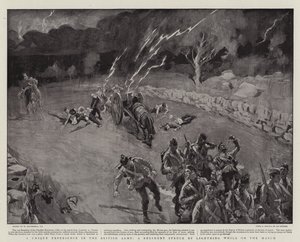 Uma experiência única no exército britânico, um regimento atingido pela iluminação durante o mês de março de William Hatherell