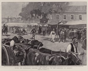 Depois dos massacres, levando os armênios ao cemitério de Shishly de William Hatherell