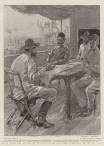 Em Fashoda, o Encontro entre o Sirdar e o Major Marchand na SS Dal de William Hatherell