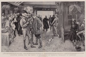 Aguardando ordens para a frente, um destacamento da Imperial Yeomanry em Norwich de William Hatherell