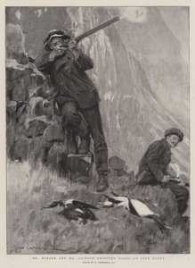 Dr Nansen e Jackson atirando em Loons Cape Flora de William Hatherell