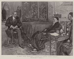 Li Hung Chang recebe um visitante no Carlton House Terrace de William Hatherell