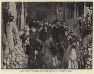 Olhando para as grinaldas no claustro de St George, Windsor de William Hatherell
